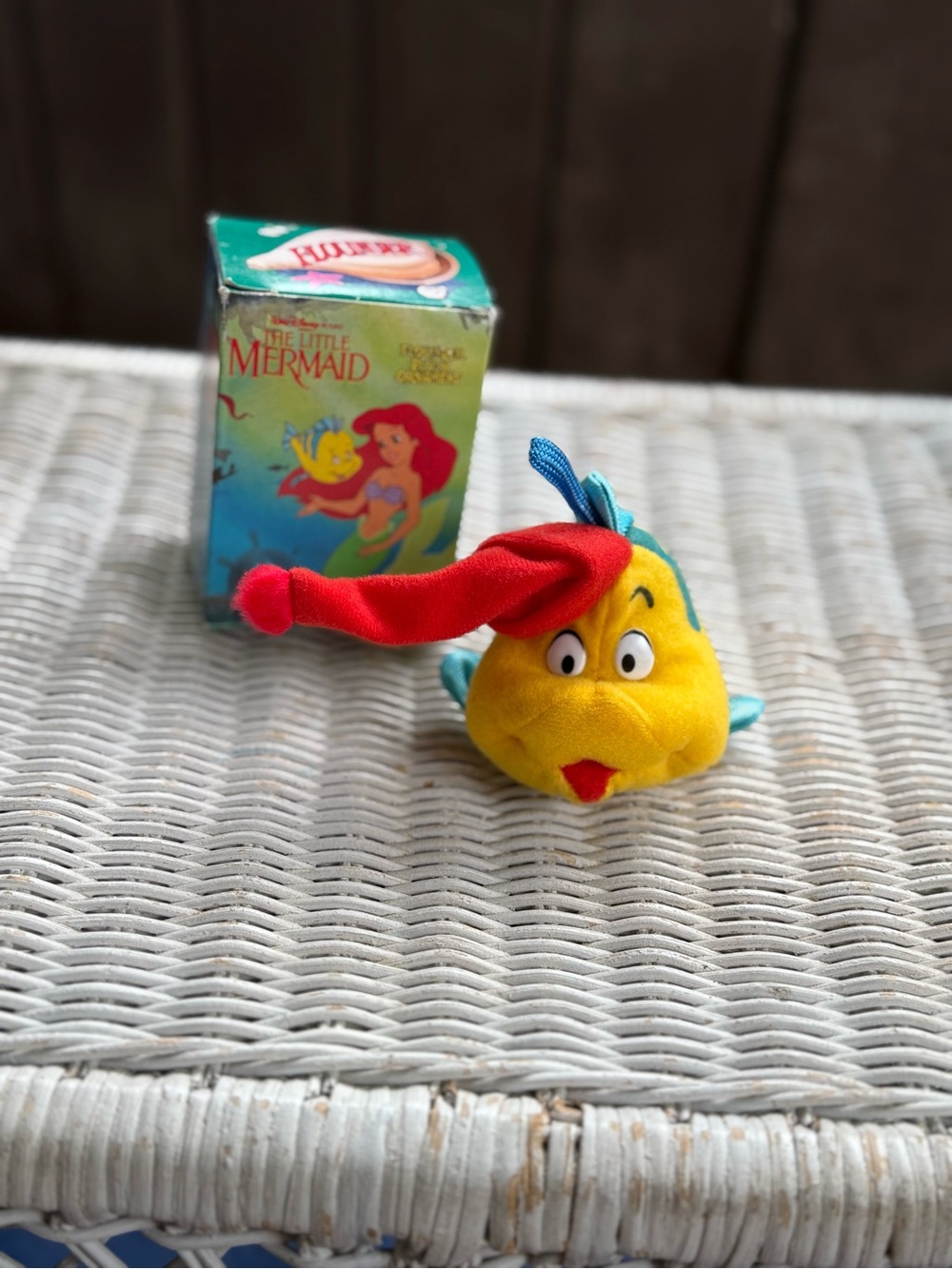 Vintage Disney Flounder Plush Christmas ornament